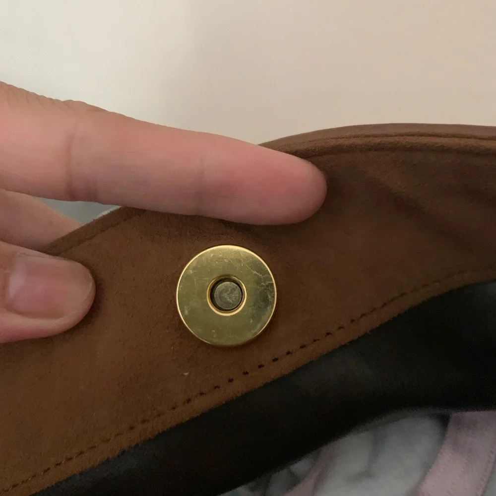 Rare color Bally Brown and Gold Quilted Shoulder Bag - Picture 8 of 10